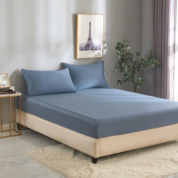 Don Home 萊賽爾素色單人床包枕套三件組 107公分 X 190公分