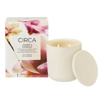 CIRCA 大豆香氛蠟燭 300公克 茉莉花和木蘭 CIRCA 大豆香氛蠟燭 300公克 茉莉花和木蘭