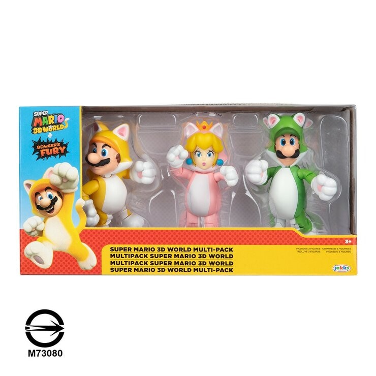 Super Mario 4吋公仔 3入組 / 3歲以上