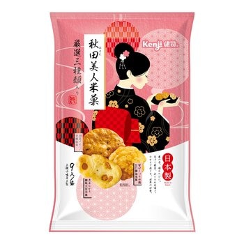 健司 秋田米菓 經典三種類 9包 共300公克