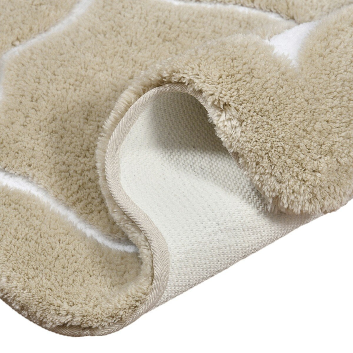 Riviera Home 花邊柔軟浴室地墊 2入 40公分 X 60公分 米 Riviera Home 花邊柔軟浴室地墊 2入 40公分 X 60公分 米