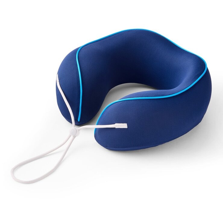 Airia Living 旅行記憶棉頸枕 26公分 X 25公分 X 11.3公分 藍