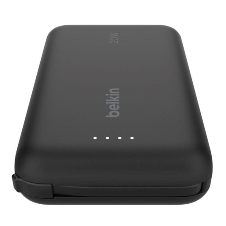 Belkin BoostCharge Pro 10K自帶線行動電源 2入 黑