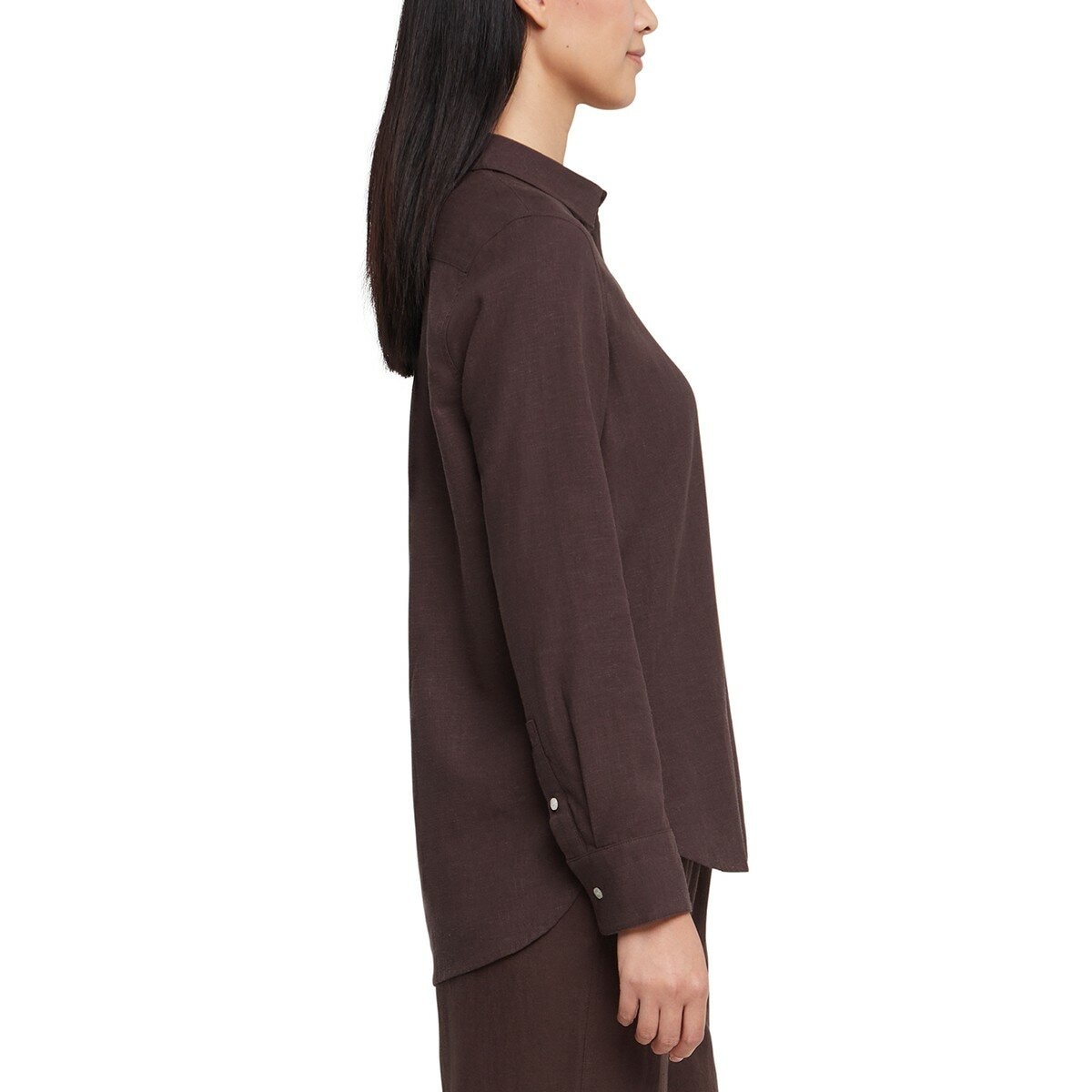 Banana Republic 女長袖襯衫 深棕