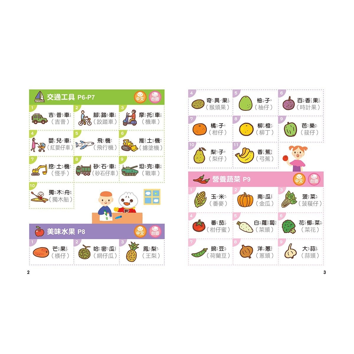 中英台點讀百科:1200個單字 + 100句會話 + 20首歌謠 - FOOD超人