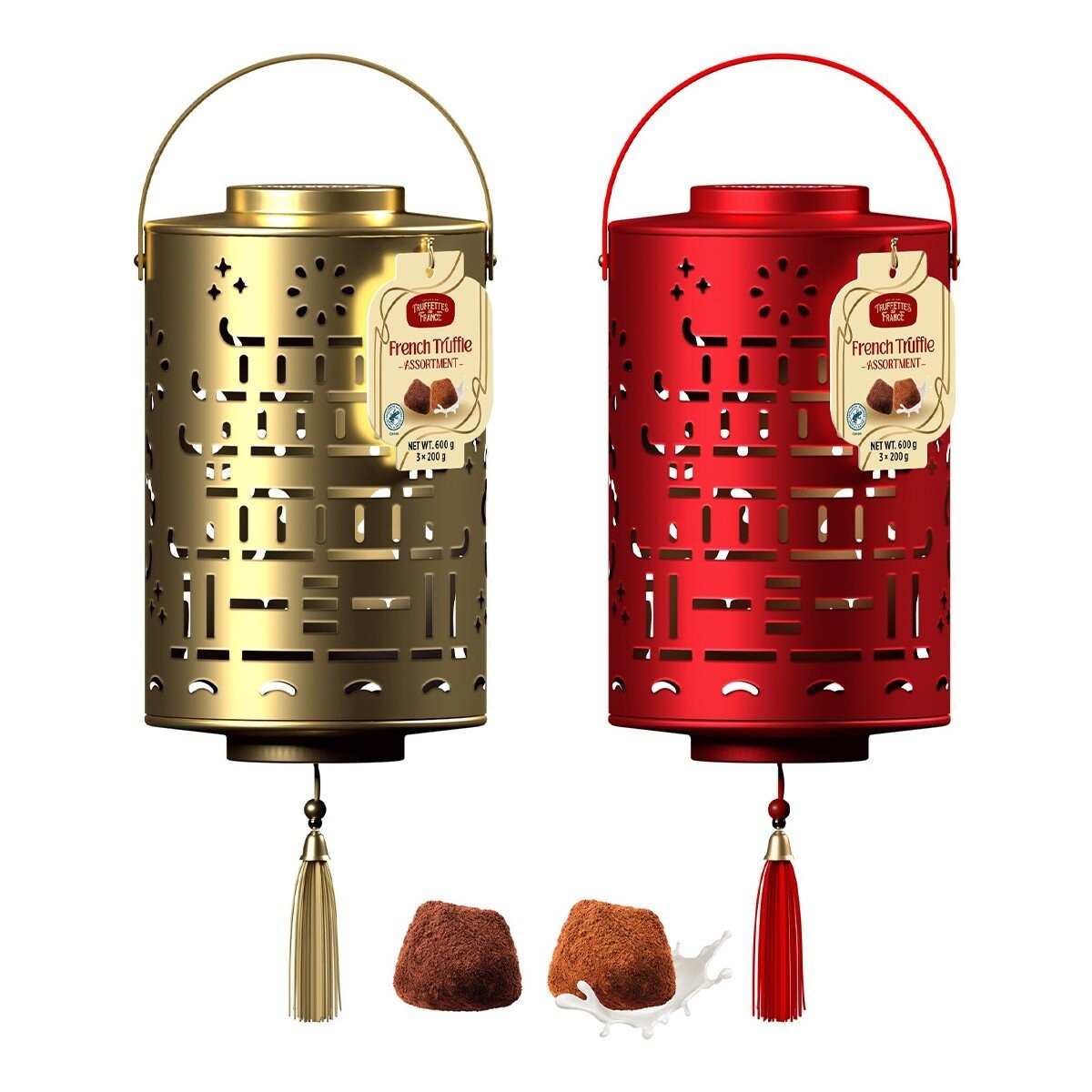 Truffettes de France 綜合巧克力風味球 燈籠造型 200公克 X 3入(兩色隨機出貨)
