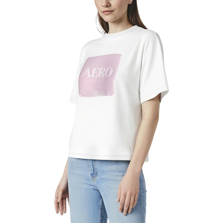 Aeropostale 女短袖上衣 白粉 S Aeropostale 女短袖上衣 白粉 S
