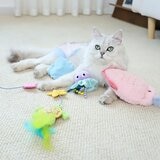 Gigwi 海洋風寵物貓玩具 4 入組 Gigwi 海洋風寵物貓玩具 4 入組