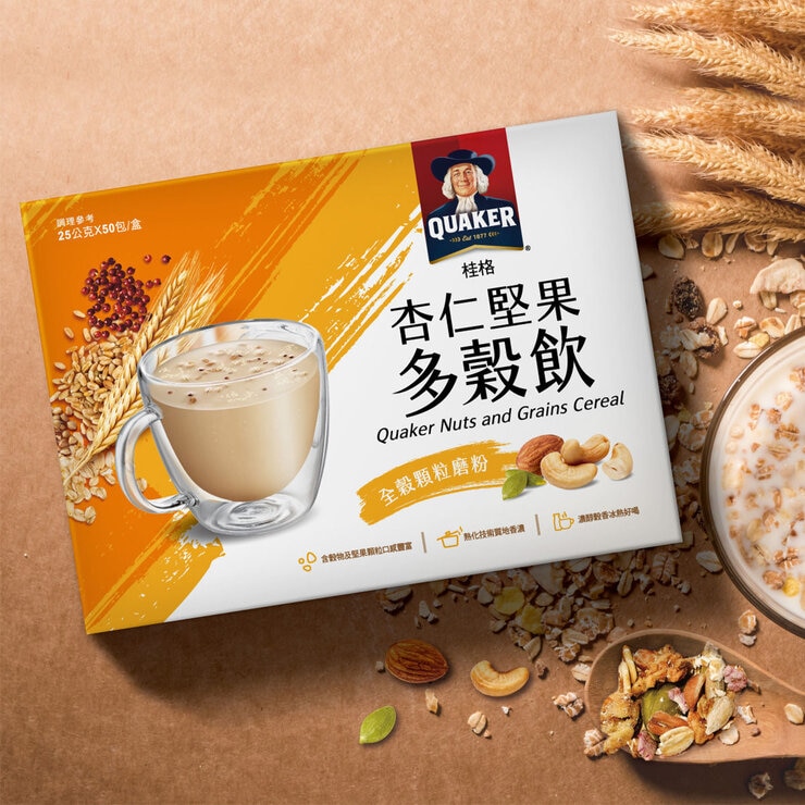 桂格 杏仁堅果多穀飲 25公克 X 50包