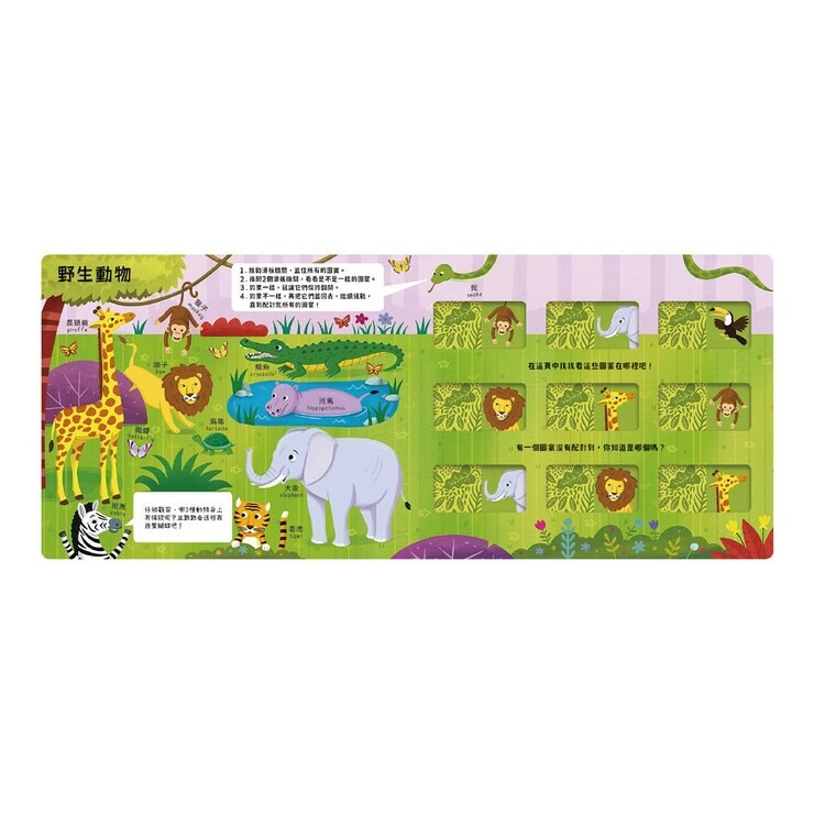 推推記憶遊戲書套書（共２冊）：海洋大考驗＋動物大考驗