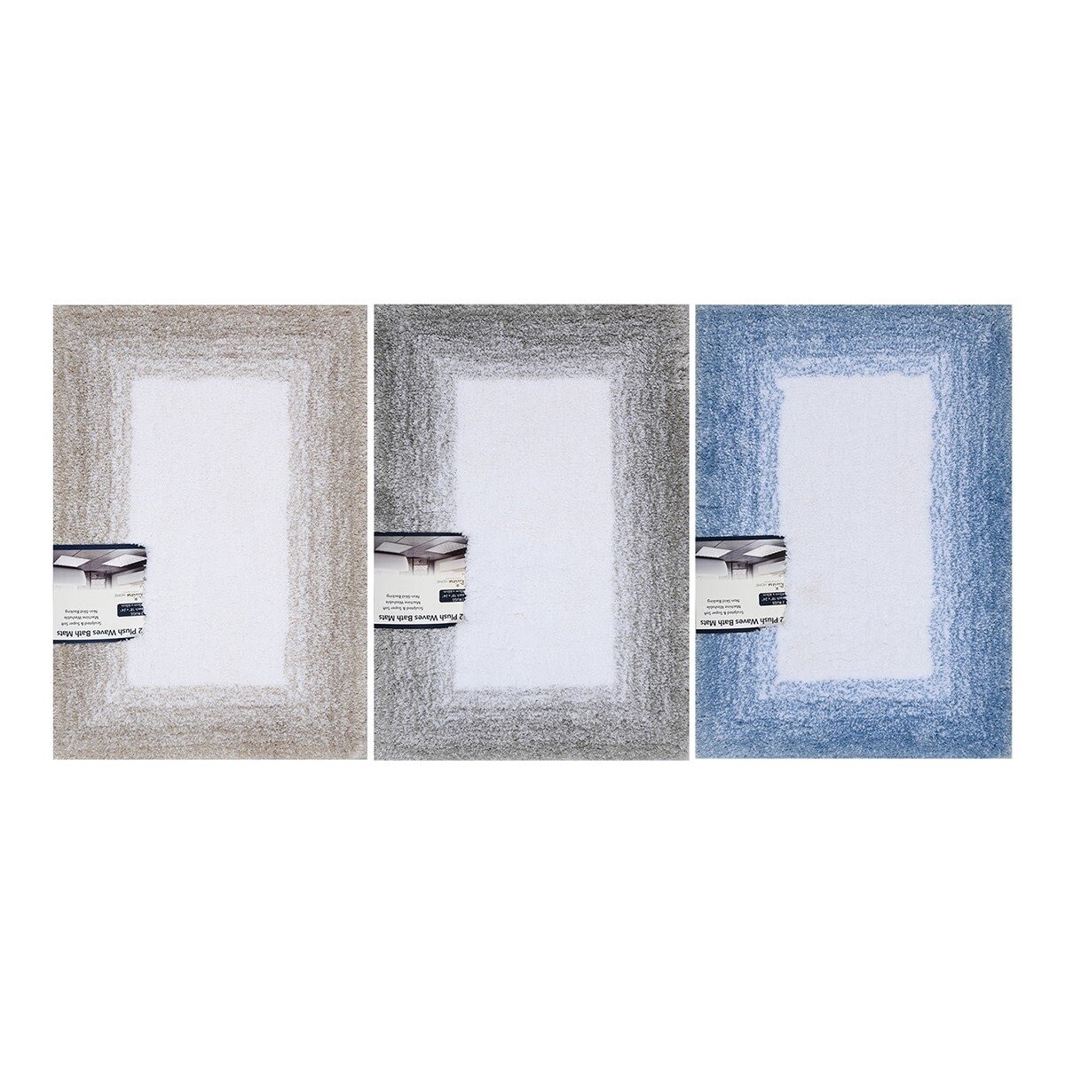 Riviera Bath Mat 2-Pack 40 cm X 60 cm