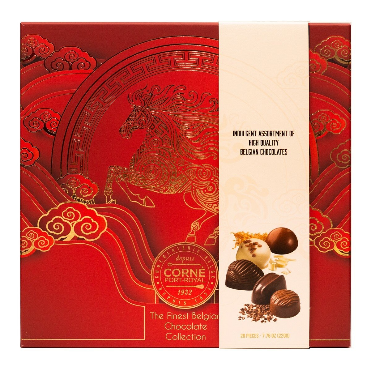 CORNE PORT-ROYAL 比利時綜合含餡巧克力禮盒 220公克 CORNE PORT-ROYAL 比利時綜合含餡巧克力禮盒 220公克