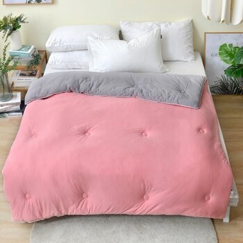 La Belle 雙人可水洗針織雲朵抱抱被 180公分 X 210公分 粉