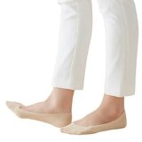 郡是 女厚款隱形襪 三入組 米