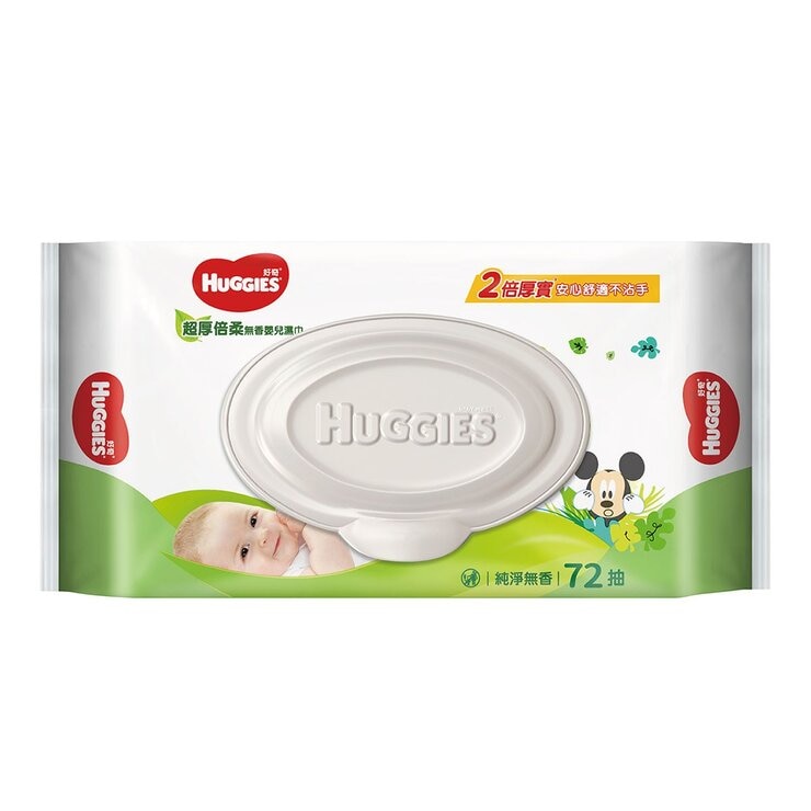 好奇 超厚倍柔嬰兒濕巾 純淨無香 72抽 X 16包