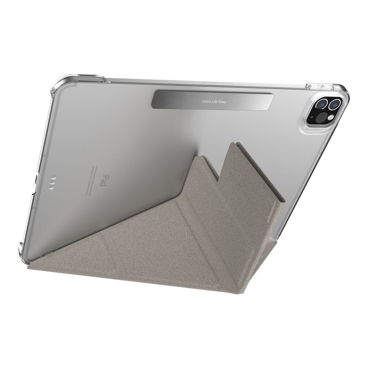 MAGEASY Facet 全方位支架透明背蓋保護套 iPad Pro 11吋 2022 M2 - 2018 & iPad Air 10.9吋 2022-20 星光灰
