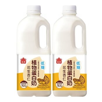 義美 植物蛋白奶花生杏仁芝麻 (低糖) 2公升 X 2入