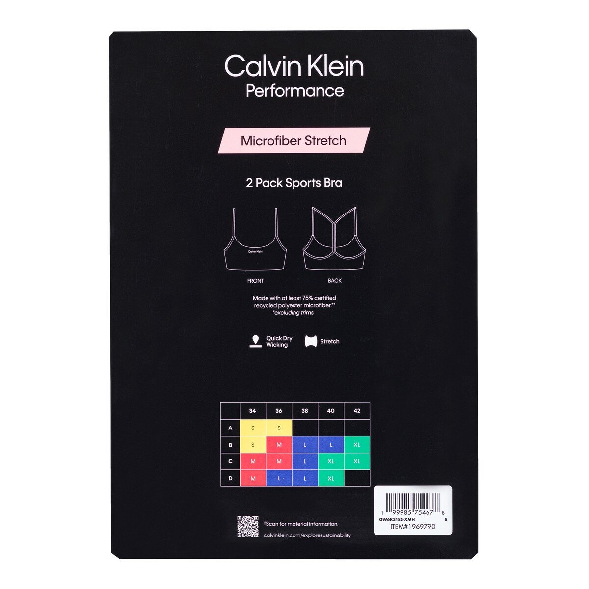 Calvin Klein 女運動內衣 2入組 Calvin Klein 女運動內衣 2入組