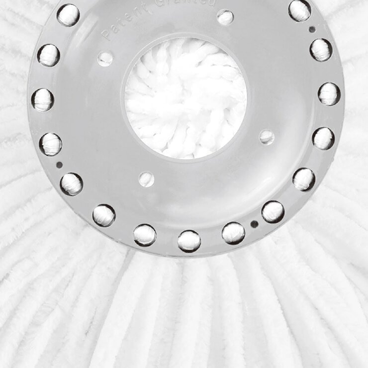 好神拖 手壓式洗脫雙效旋轉拖把組 附替換布盤 3入