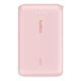 Belkin BoostCharge 10K 行動充電器隨附一體式纜線 2入 粉