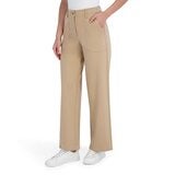 DKNY 女休閒寬褲 米