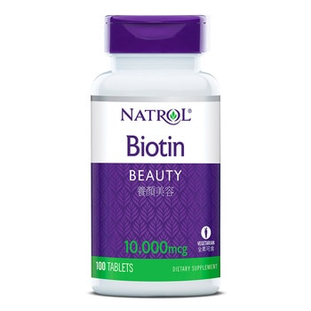 Natrol 納妥 生物素10,000微克(食品) 100錠 Natrol 納妥 生物素10,000微克(食品) 100錠