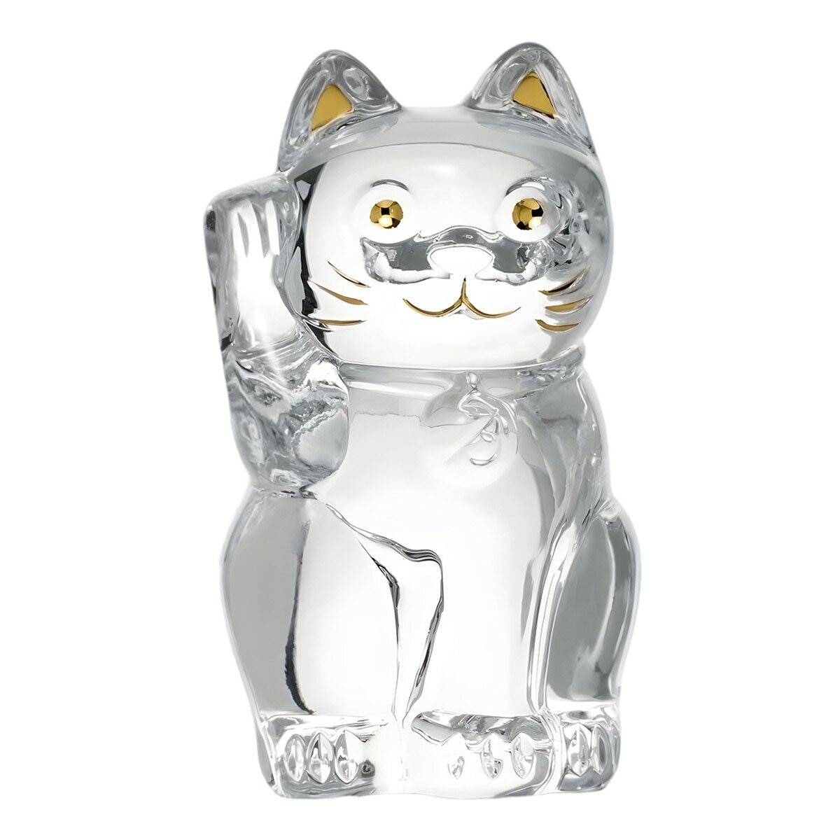 Baccarat 招財貓 水晶擺件