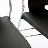 Musical Chairs Cache 可堆疊辦公椅 黑