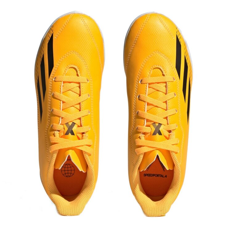 Adidas 兒童室內足球鞋 Speedportal 4 IN J GZ2450 黃 Adidas 兒童室內足球鞋 Speedportal 4 IN J GZ2450 黃