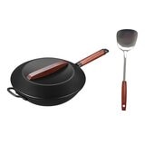 三禾 鐵炒鍋 32公分含蓋 & 不鏽鋼鍋鏟 X 1件 三禾 鐵炒鍋 32公分含蓋 & 不鏽鋼鍋鏟 X 1件