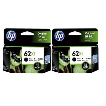 HP 62XL 高印量黑色墨水匣 二入組 HP 62XL 高印量黑色墨水匣 二入組