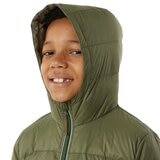 32 Degrees 兒童輕量連帽羽絨外套 橄欖