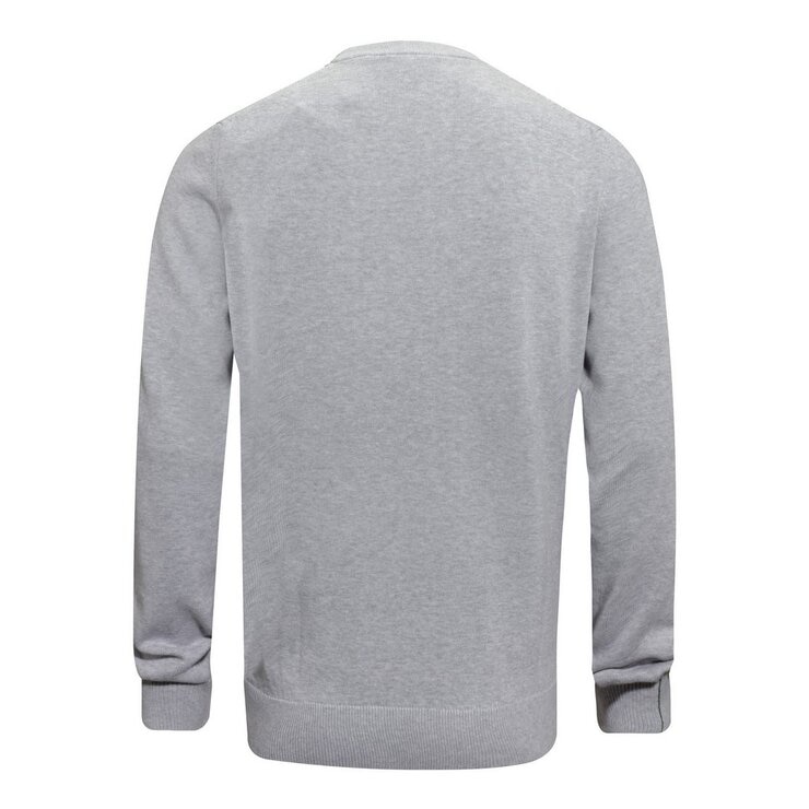 Lacoste 男圓領毛衣 灰 L