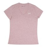 Under Armour 女V領短袖上衣 粉