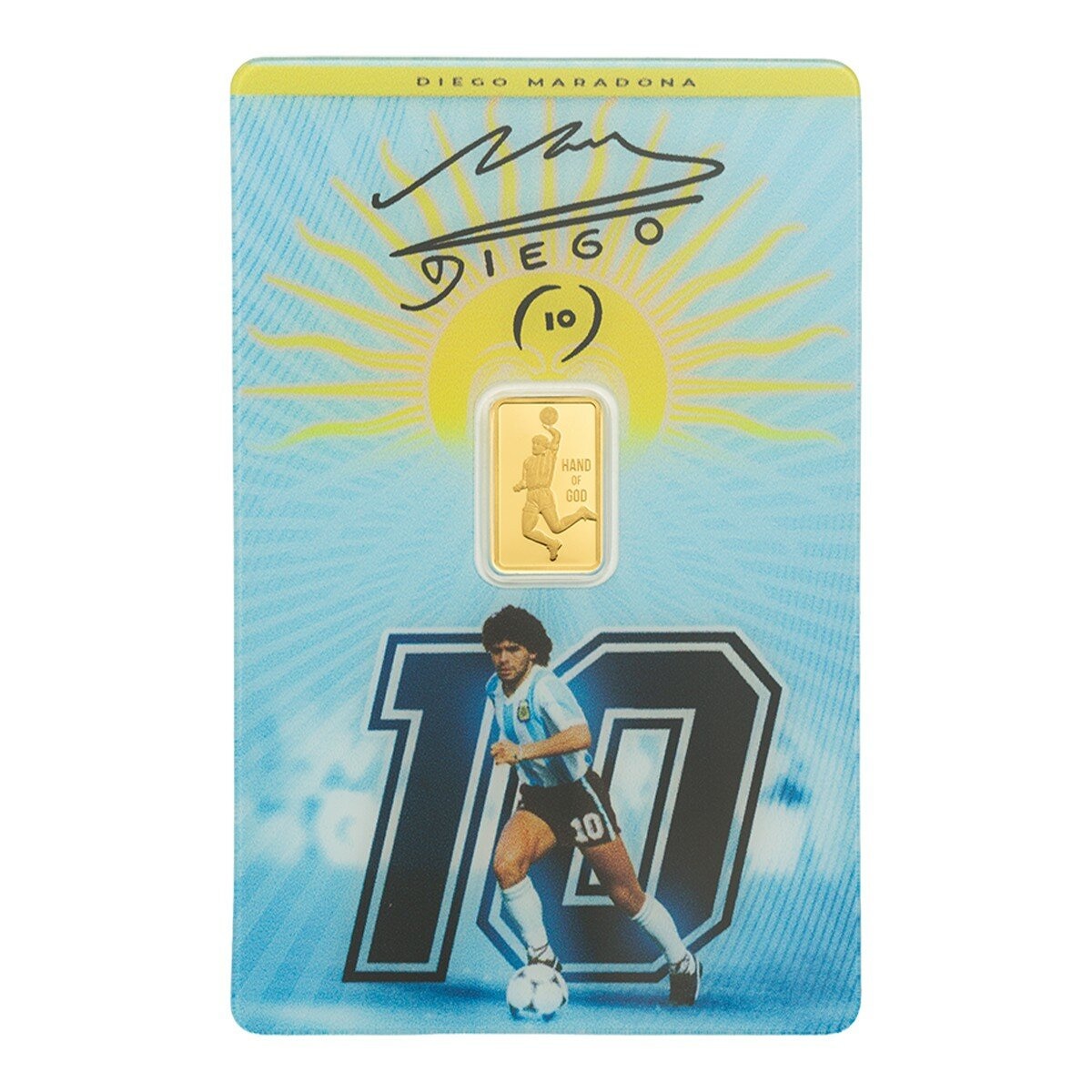 PAMP 馬拉度納 999.9 純金條塊 1公克