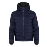 Canada Goose 男短版連帽羽絨外套 深藍