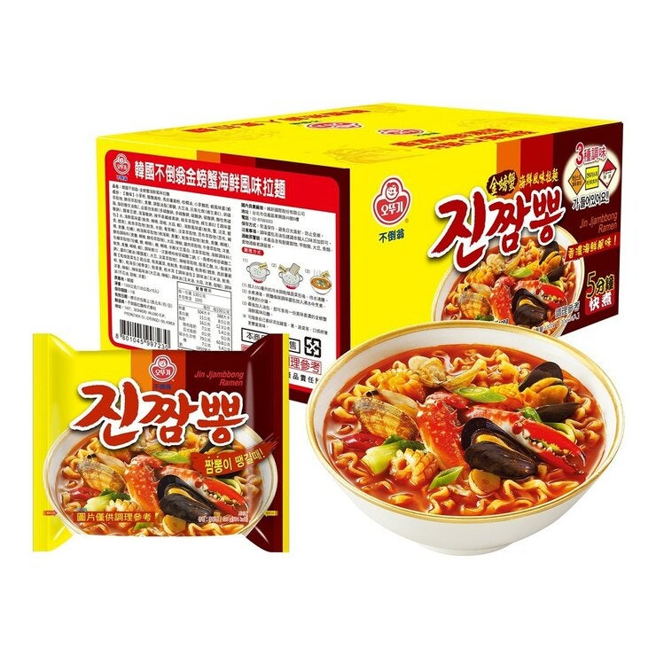 不倒翁 金螃蟹海鮮風味拉麵 130公克 X 10包 不倒翁 金螃蟹海鮮風味拉麵 130公克 X 10包