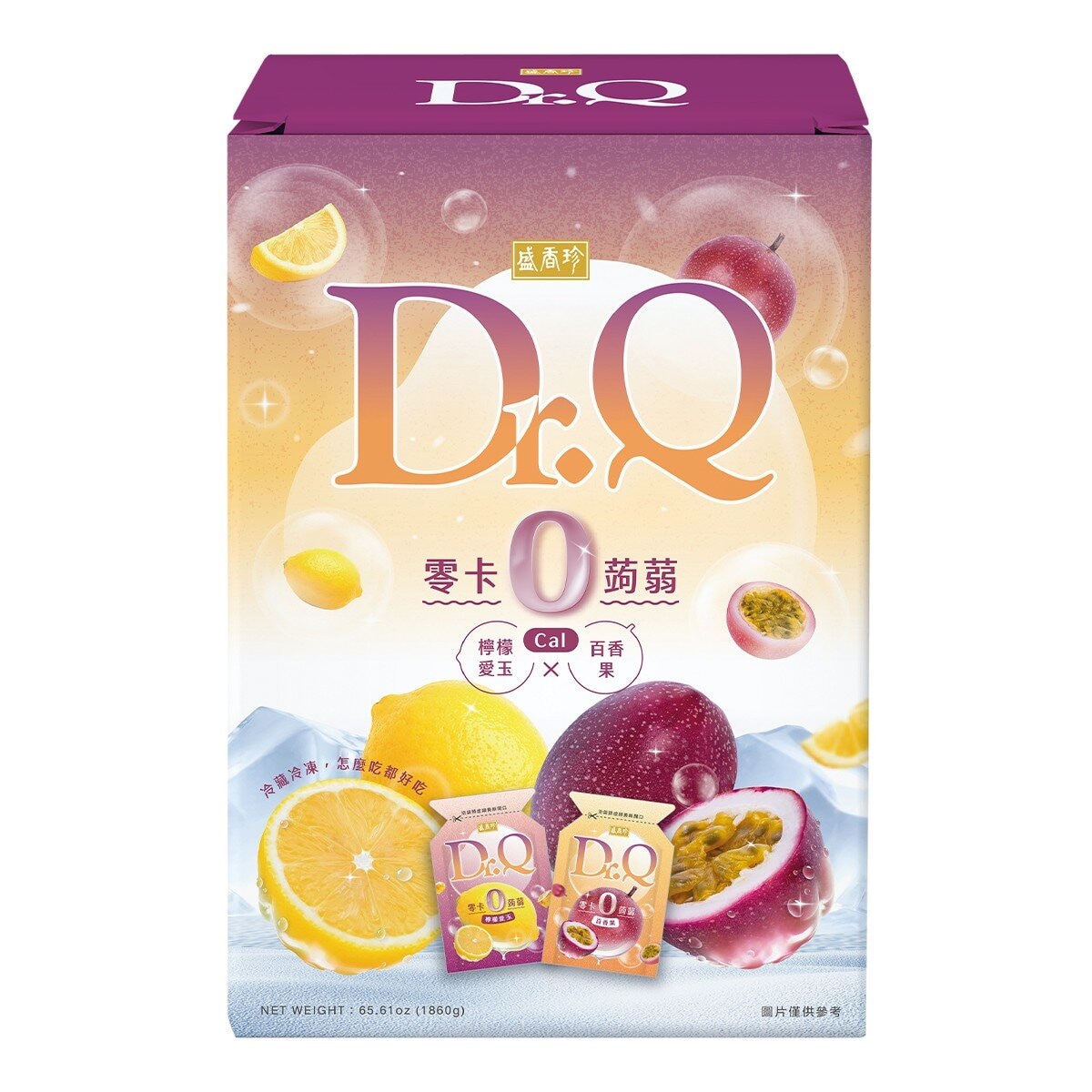 盛香珍 Dr.Q 零卡蒟蒻 百香果 + 檸檬愛玉 1860公克