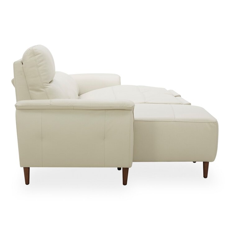 Aiden & Ivy 牛皮電動L型沙發 左