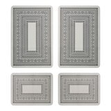 Creative Home 多用途吸水止滑墊 四入組 38公分 X 50公分 2入 + 50公分 X 76公分 2入 炭灰
