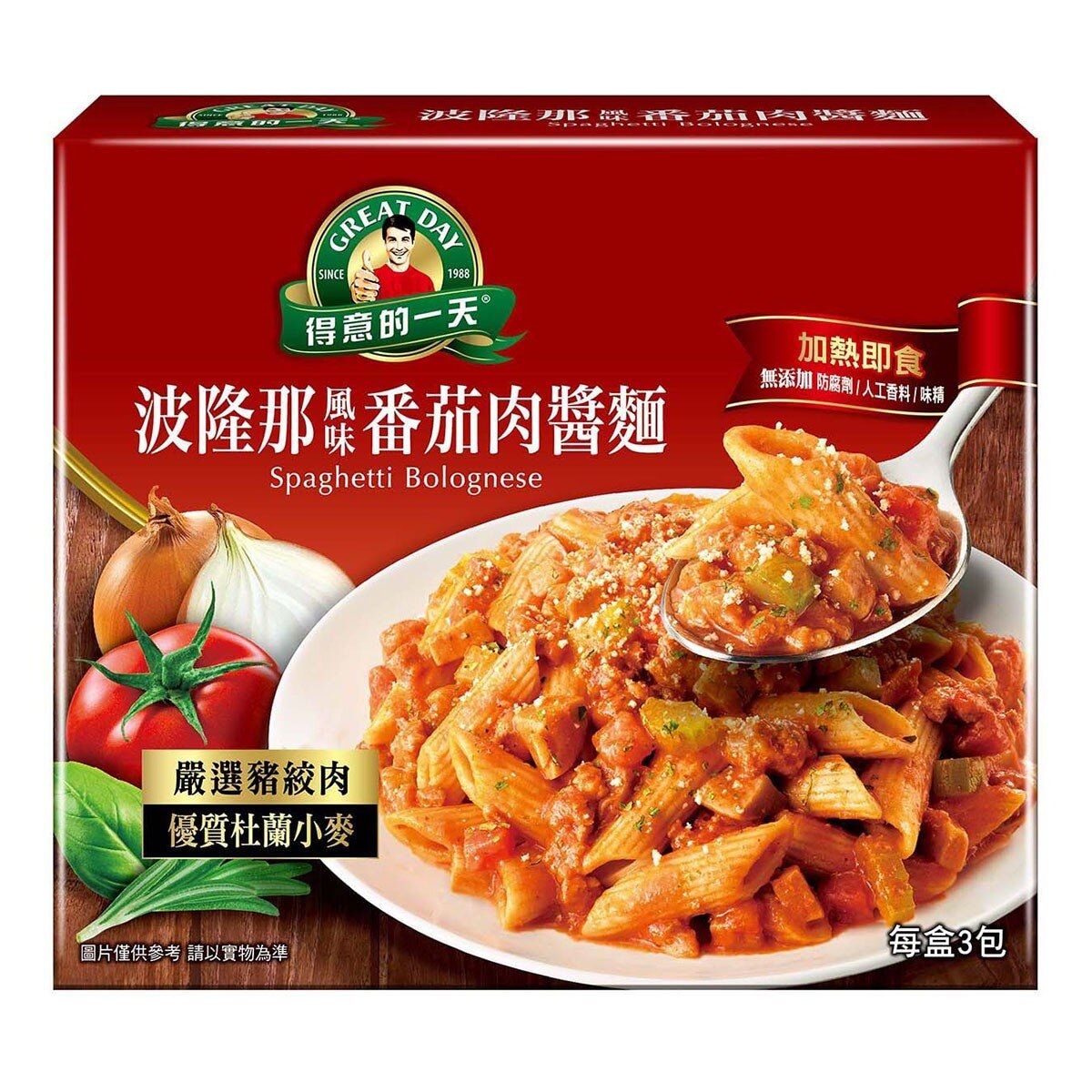 得意的一天 波隆那風味番茄肉醬麵 500克 X 3入