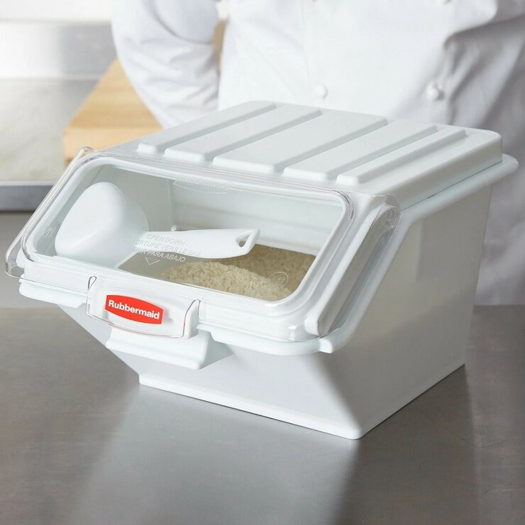 Rubbermaid Commercial Products 桌上型雜糧儲物桶含勺子 (容量約6公斤)