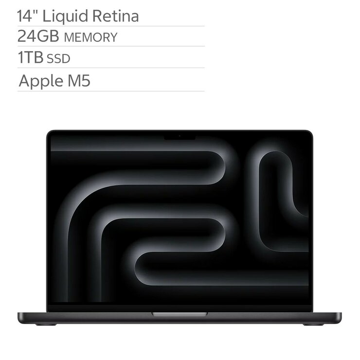Apple 14 吋 MacBook Pro M5晶片 10核心CPU 10核心GPU 24GB 1TB SSD