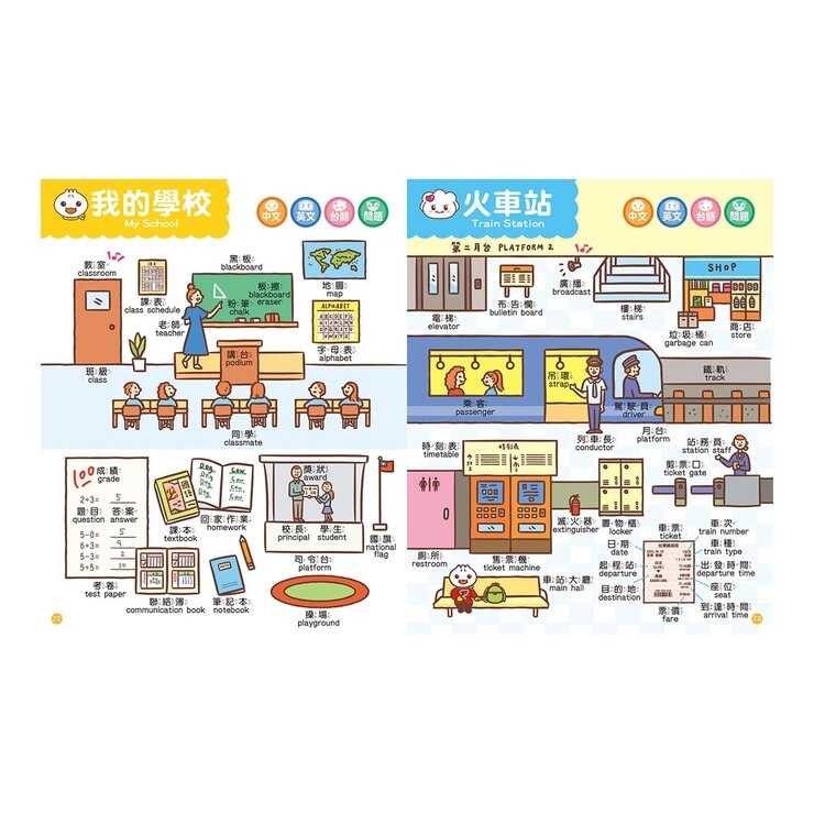 中英台點讀百科:1200個單字 + 100句會話 + 20首歌謠 - FOOD超人 中英台點讀百科:1200個單字 + 100句會話 + 20首歌謠 - FOOD超人