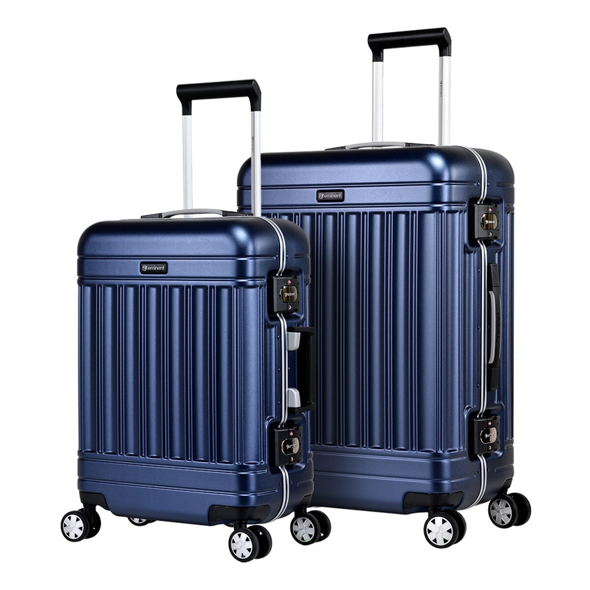 Eminent 20吋 + 24吋 PC 鋁合金細框行李箱組 新品藍