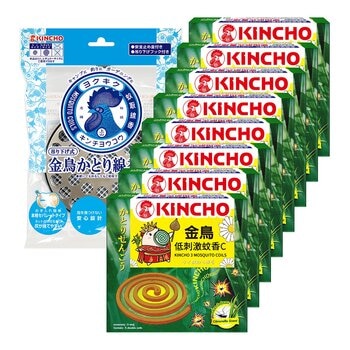 金鳥低刺激蚊香C 8入 + 金鳥蚊香盤1入
