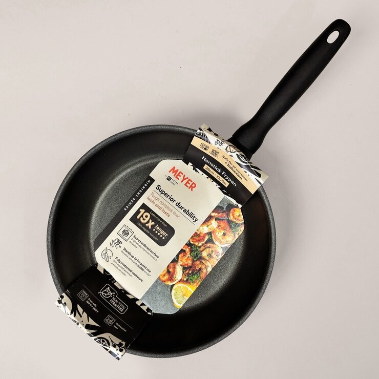 Meyer 鎧甲黑 IH 導磁陽極氧化不沾單柄平底鍋 26公分