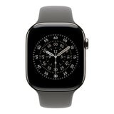 Apple Watch Series 11 GPS + 行動網路 46公釐 原色鈦金屬錶殼 附灰石色運動型錶帶 S/M