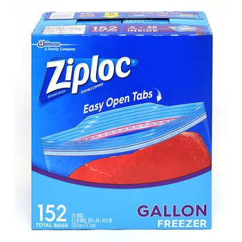 Ziploc 雙層夾鏈冷凍保鮮袋-大 152入 Ziploc 雙層夾鏈冷凍保鮮袋-大 152入