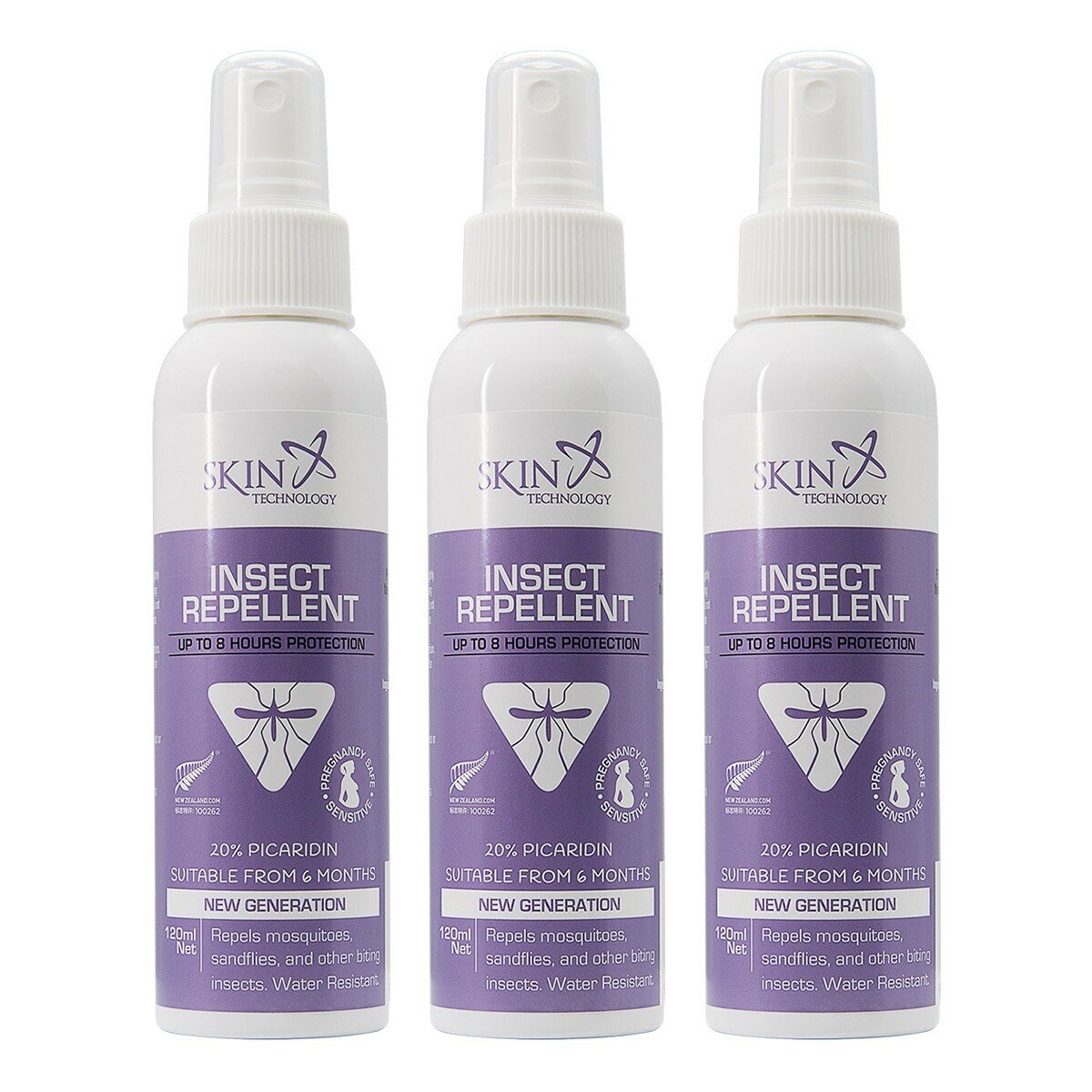 Skin Technology 20%派卡瑞丁防蚊組 120毫升 X 3入